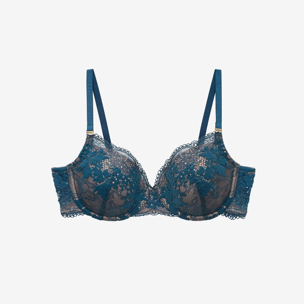 ThirdLove All Day Lace T-Shirt Bra Size 32B½peacock / 32B½
